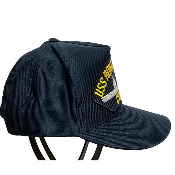 New 1990s VINTAGE USS RONALD REAGAN CVN-76 US Navy Military Hat Cap Made in USA - Picture 2 of 5